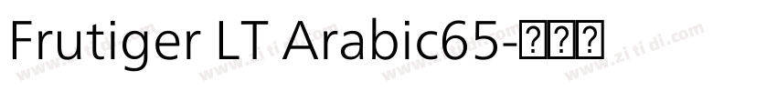 Frutiger LT Arabic65字体转换